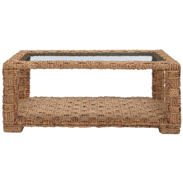 Safavieh 44 x 24 x 18 in. Christi Waterhyacinth Table, Natural - CWK2004A
