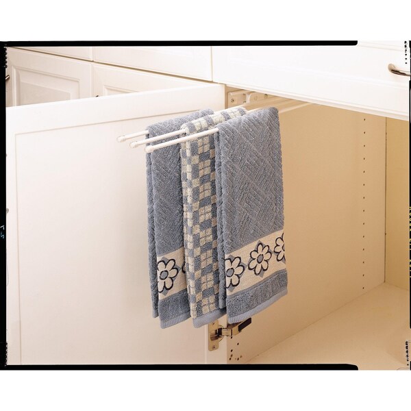 Rev-A-Shelf Steel, White, 5 in W, 1.25 in H, 17.75 in D - 563-47