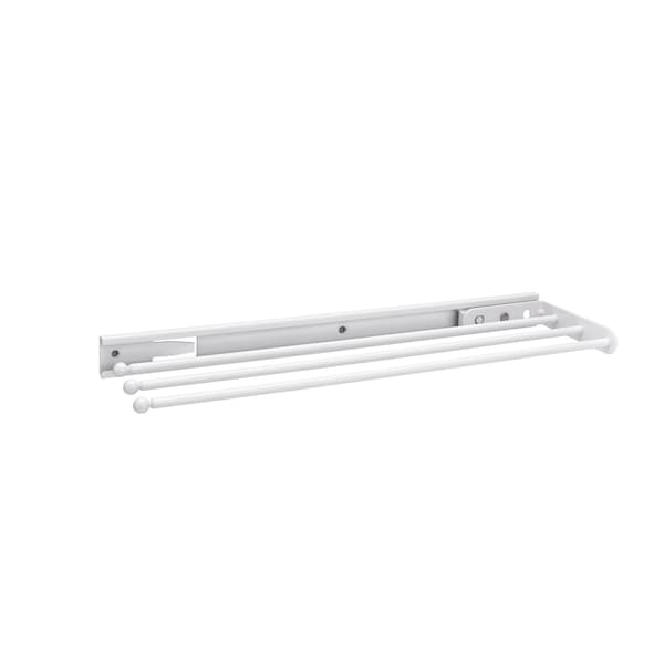 Rev-A-Shelf Steel, White, 5 in W, 1.25 in H, 17.75 in D - 563-47