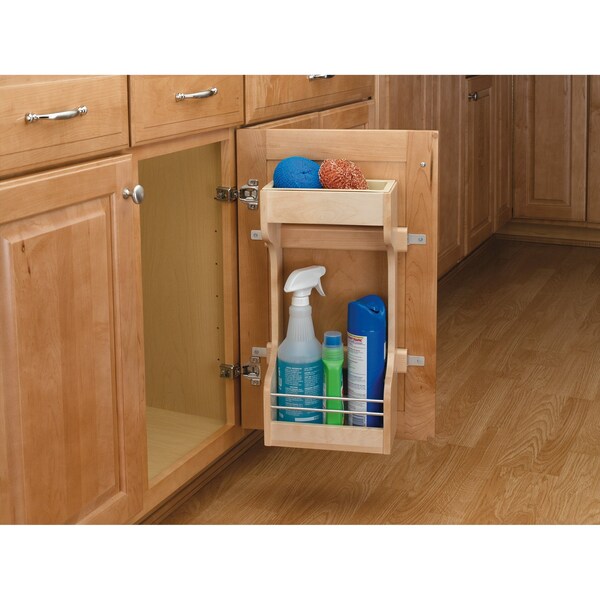 Rev-A-Shelf Maple Wood; Steel, Natural Maple, 10.5 in W, 18.5 in H, 5 in D - 4SBSU-15