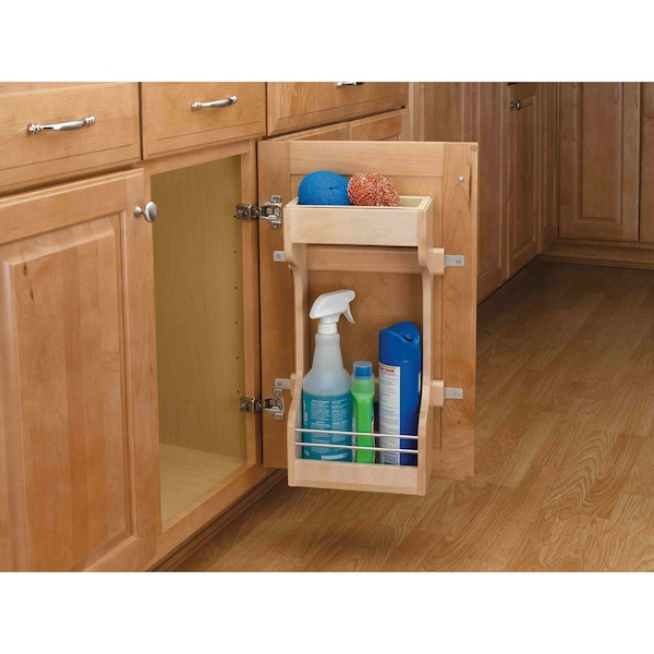 Rev-A-Shelf Maple Wood; Steel, Natural Maple, 10.5 in W, 18.5 in H, 5 in D - 4SBSU-15