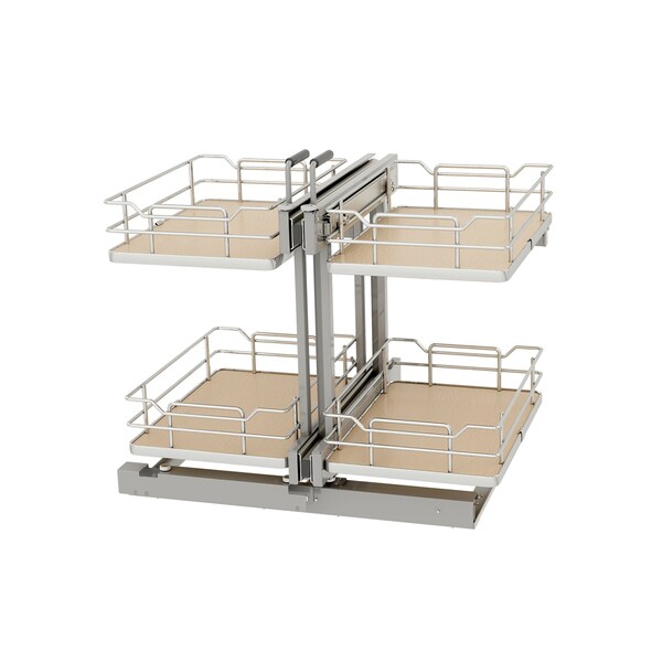 Rev-A-Shelf Steel, Light Brown, 26.4 in W, 23.66 in H, 20.4 in L, Light Brown - 53PSPE-15SC-MP