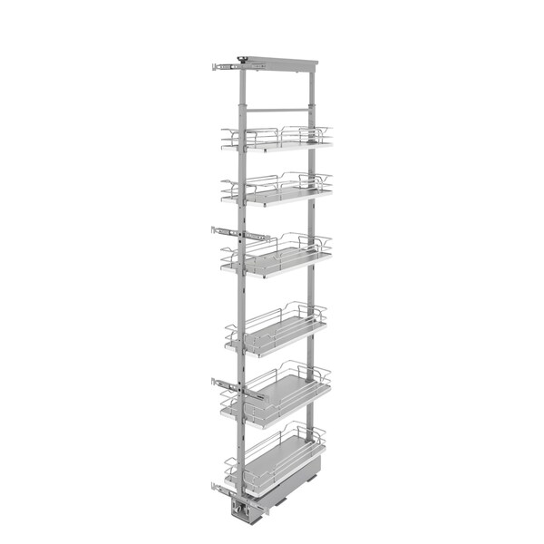 Rev-A-Shelf Steel, Gray, 10 in W, 73.63 in H, 21.72 in L, Gray - 5373-10-GR