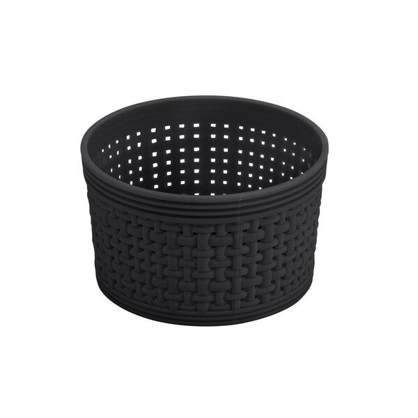 Simplify Plastic, Black, 5.12 in W, 9.84 in D, 9.84 in L - 30005-BLACK