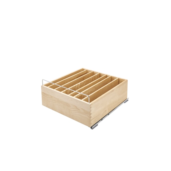 Rev-A-Shelf Maple Veneer, Light Brown, 20.5 in W, 10.5 in H, 22.09 in L, Light Brown - 4CDS-24SC-1