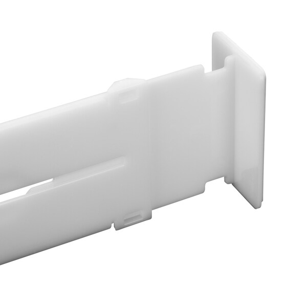 Simplify Plastic, White, 0.5 in W, 12.83 in D, 12.83 in L - 3751