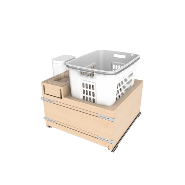 Rev-A-Shelf Maple Veneer, Light Brown, 20.97 in W, 19.94 in H, 22.04 in L, Light Brown - 4WHOX-24DMSC-1