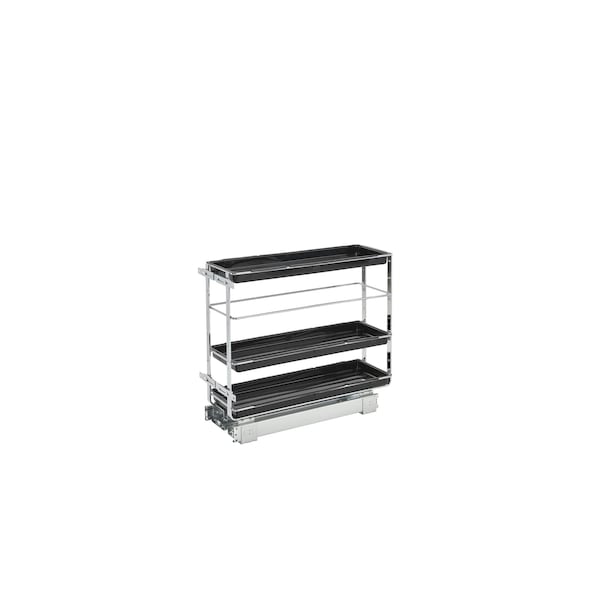 Rev-A-Shelf Steel, Black, 7.89 in W, 19.3 in H, 22.5 in L, Black - 548-BC-8C