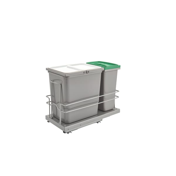 Rev-A-Shelf Steel; Plastic, Gray, 8.31 in W, 14.25 in H, 18.63 in D - 5SBWC-815S-1
