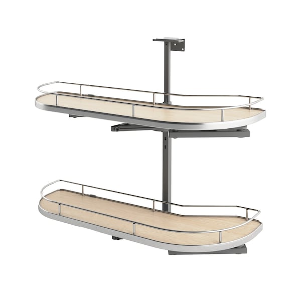 Rev-A-Shelf Melamine Faced Chipboard, Light Brown, 32.73 in W, 24.41 in H, 14.41 in L, Light Brown - 587-12-LMP