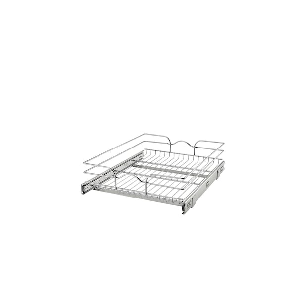 Rev-A-Shelf Steel, Silver, 17.5 in W, 5.56 in H, 22 in D, 22 in L, Silver - 5WB1-1822CR-1