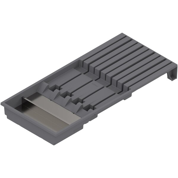 Blum 7-5/16in.W Gray Nylon & Stainless Steel Ambia Knife Holder - ZC7M0200