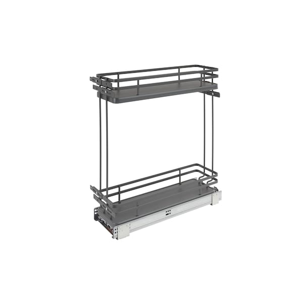 Rev-A-Shelf Steel, Orion Gray, 7.25 in W, 24.5 in H, 21.69 in D, 21.69 in L, Orion Gray - 5322-BCSC-6-FOG