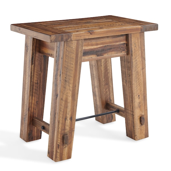 Alaterre Furniture Durango 27"W Industrial Wood End Table - ANDU0174
