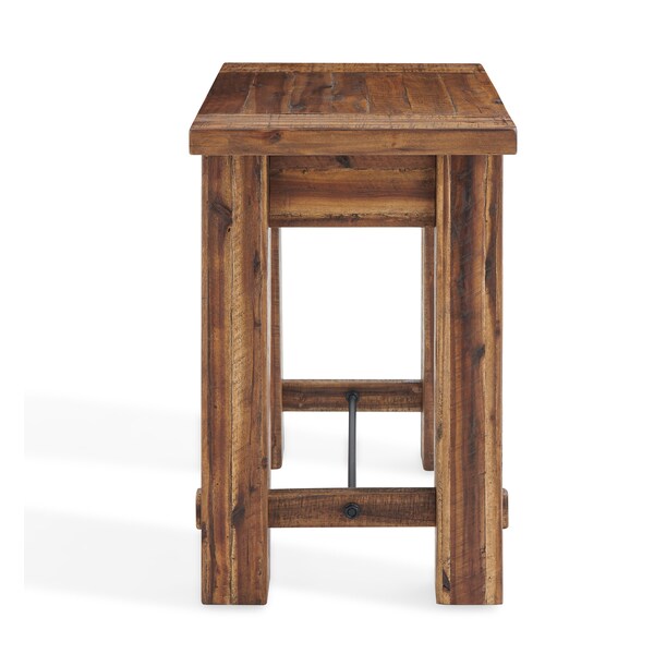Alaterre Furniture Durango 27"W Industrial Wood End Table - ANDU0174