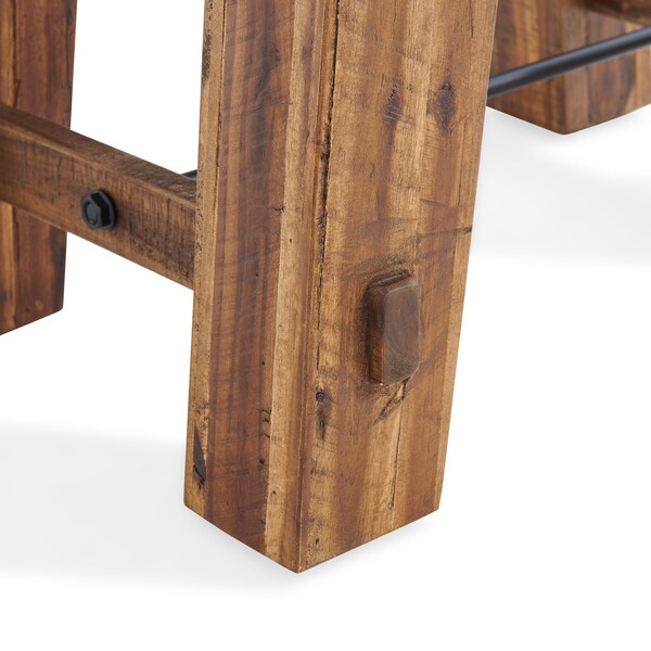 Alaterre Furniture Durango 27"W Industrial Wood End Table - ANDU0174
