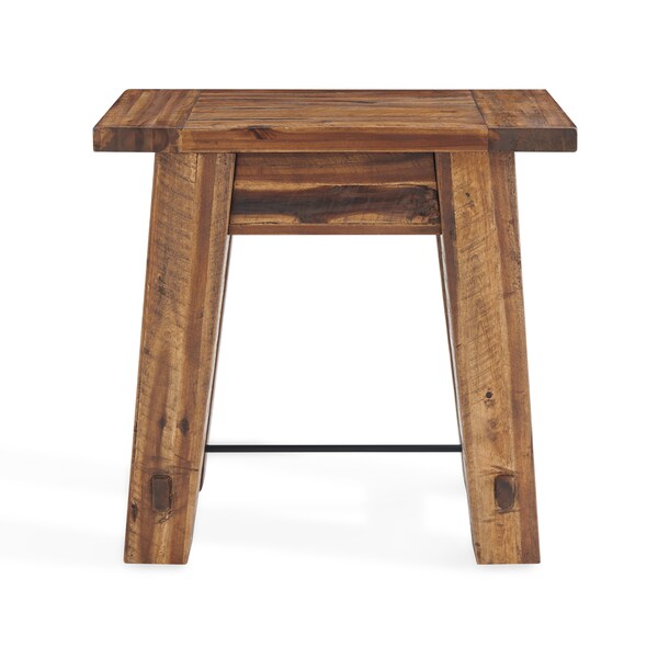 Alaterre Furniture Durango 27"W Industrial Wood End Table - ANDU0174