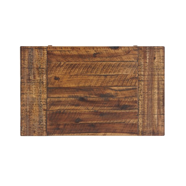 Alaterre Furniture Durango 27"W Industrial Wood End Table - ANDU0174