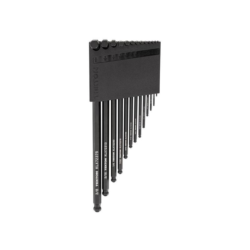 TEKTON Ball End Hex L- Key Set with Holder, 13-Piece (0.050-3/8 in.) - KLX91102