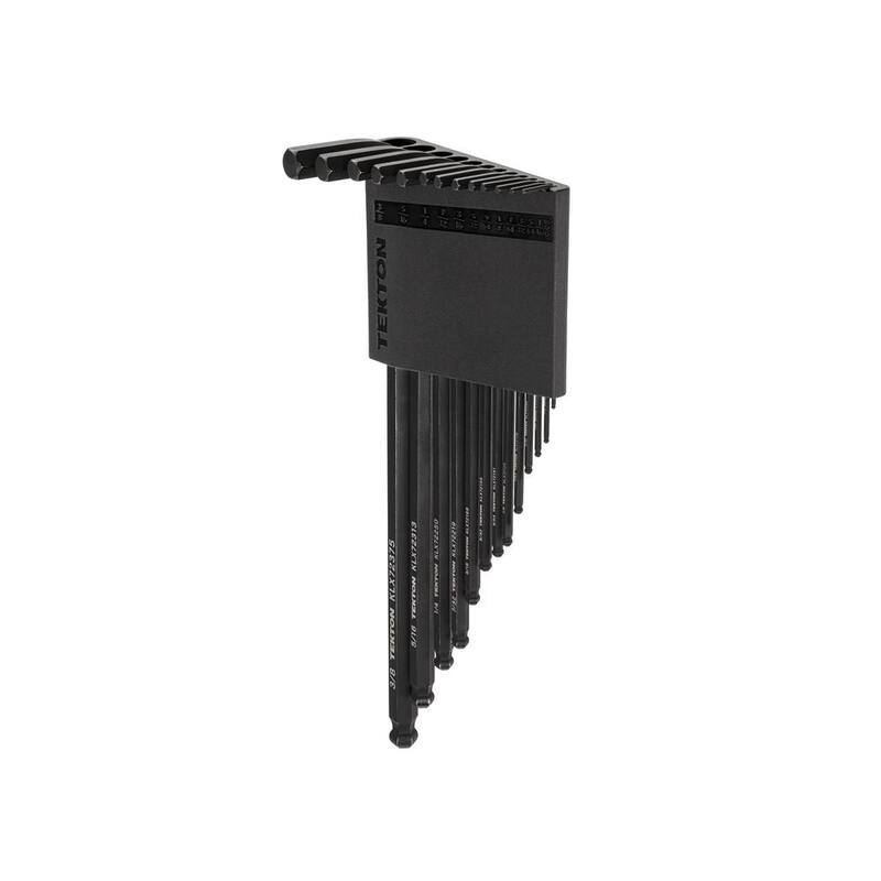 TEKTON Ball End Hex L- Key Set with Holder, 13-Piece (0.050-3/8 in.) - KLX91102