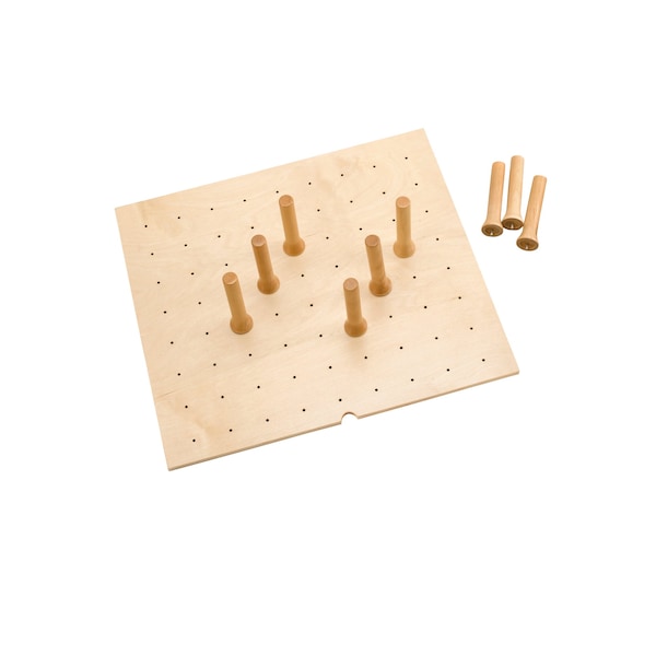 Rev-A-Shelf Drawer Insert, Maple Wood, Natural Maple, 24.25 in W, 6.63 in H, 21.25 in D - 4DPS-2421