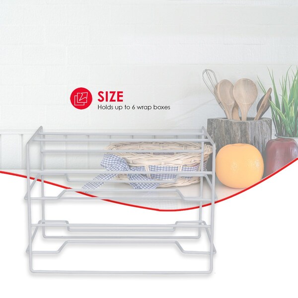 Home Basics Vinyl coated steel, White, 6.61 in W, 7.27 in H, 10.37 in L - ZOR96341