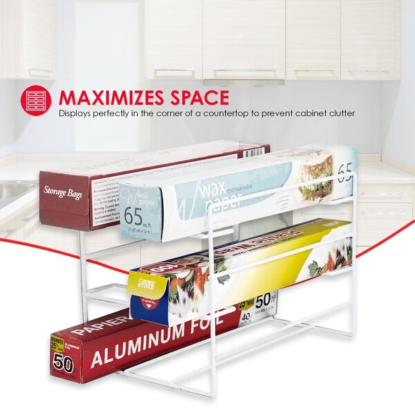 Home Basics Vinyl coated steel, White, 6.61 in W, 7.27 in H, 10.37 in L - ZOR96341