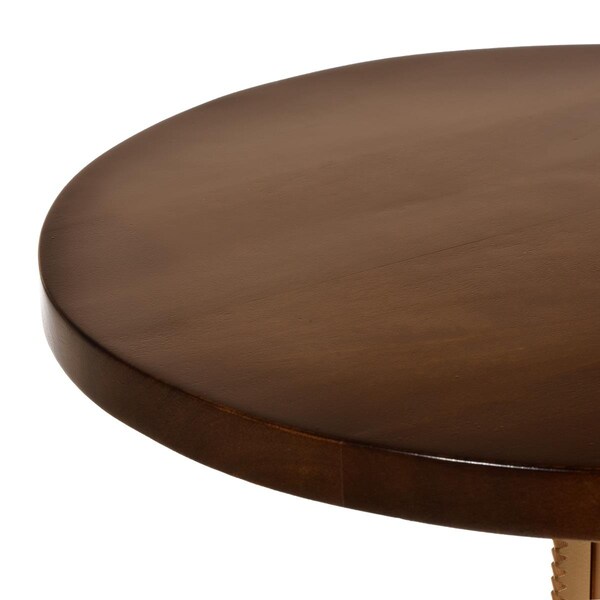 Carolina Regan Adjustable Crank Accent Table, Elm & Gold - CF3931ELMGLD