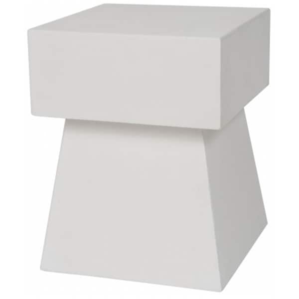 Safavieh Zen Mushroom Concrete Accent Table- Ivory - 18.1 x 13.7 x 13.7 in. - VNN1000B