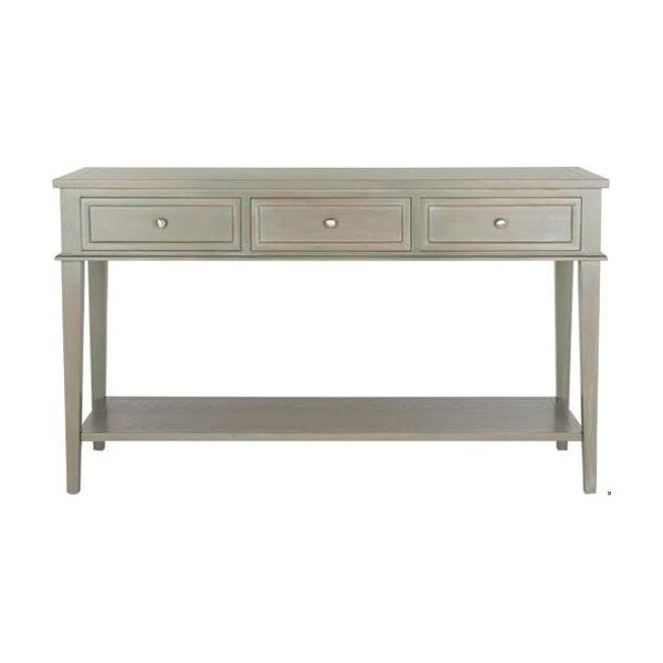 Safavieh 35.4 x 60 x 20 in. Manelin Console with Storage Drawers, Ash Grey - AMH6641C