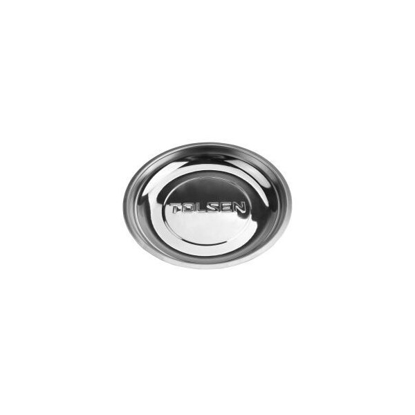 Tolsen Magnetic Parts Tray 6 Size: 150mm / 6, Stainless Steel, Rubber Covered Magnetic Base - 66030