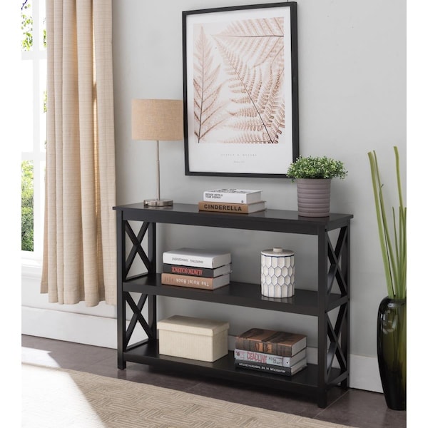 Inroom Furniture Designs Console Table - Black, 30 x 42 x 12 in. - IN302755