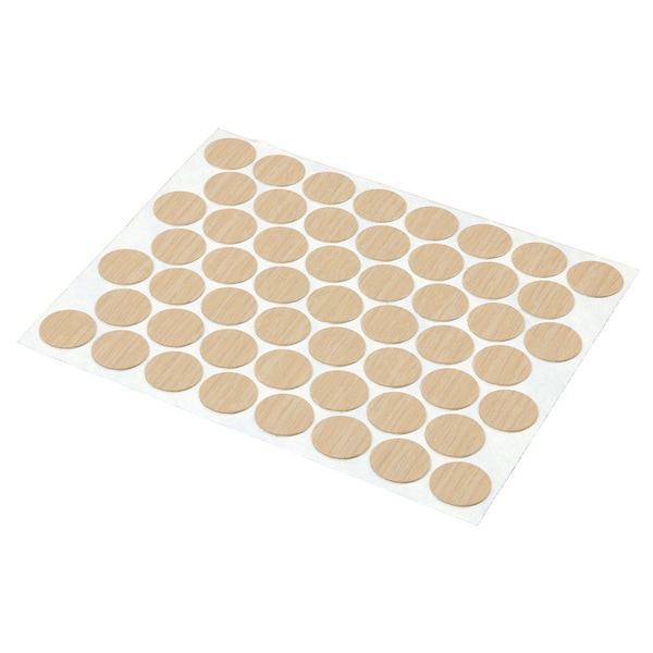 Prime-Line Prime-Line Round Plastic Screw Hole Cover 9/16 in. D 53 pk Maple - KD 16083