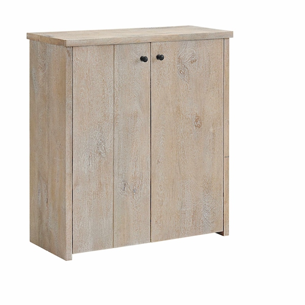Alaterre Furniture Castleton Mango Wood 31"W Shoe Cubbie Cabinet - AWTR1527