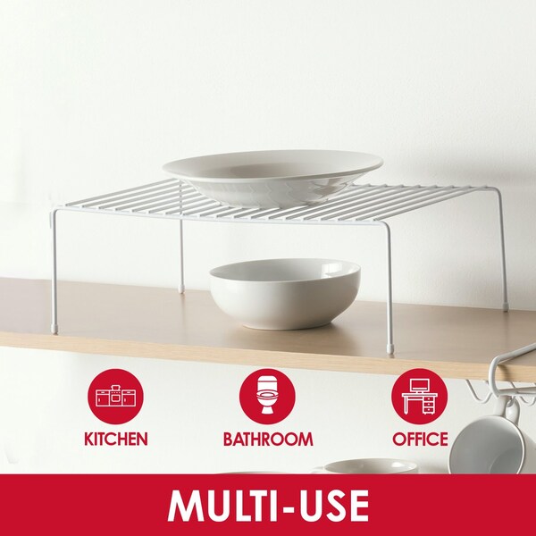 Home Basics Vinyl coated steel, White, 10 in W, 5.12 in H, 12.25 in L - ZOR96166