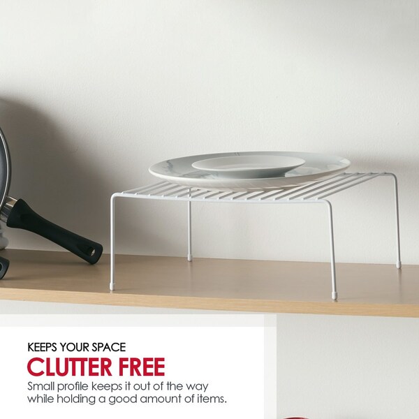 Home Basics Vinyl coated steel, White, 10 in W, 5.12 in H, 12.25 in L - ZOR96166