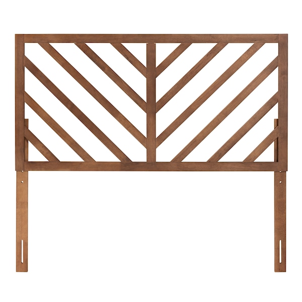 Baxton Studio Belisma Modern and Contemporary Ash Walnut Finished Wood Queen Size Headboard - 221-12877-ZORO