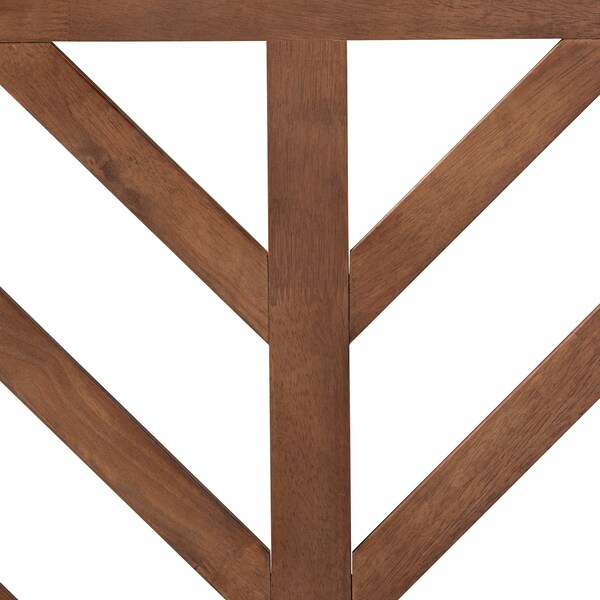 Baxton Studio Belisma Modern and Contemporary Ash Walnut Finished Wood Queen Size Headboard - 221-12877-ZORO