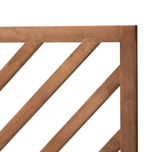 Baxton Studio Belisma Modern and Contemporary Ash Walnut Finished Wood Queen Size Headboard - 221-12877-ZORO