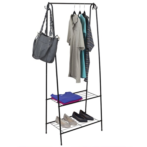 Home Basics Metal, Black, 14 in W, 60 in H, 24 in L - ZOR96102