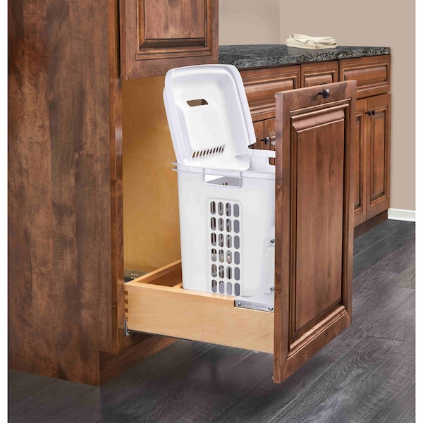 Rev-A-Shelf Maple Wood; Steel, Maple, 14.25 in W, 21 in H, 19.75 in D - 4WH-RM-15DM-1