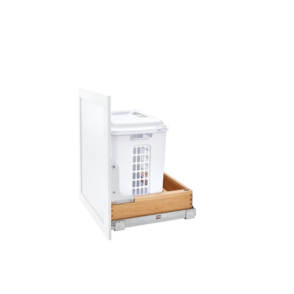 Rev-A-Shelf Maple Wood; Steel, Maple, 14.25 in W, 21 in H, 19.75 in D - 4WH-RM-15DM-1