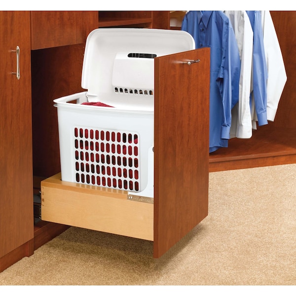 Rev-A-Shelf Maple Wood; Steel, Maple, 14.25 in W, 21 in H, 19.75 in D - 4WH-RM-15DM-1
