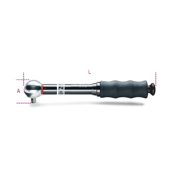 Beta 603 Calibrated Slip Torque Wrenches, 2-10 Nm, Right-hand tightening torque accuracy: ±6% - 006030010