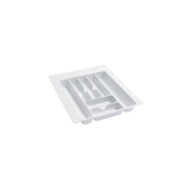 Rev-A-Shelf Drawer Insert, Polystyrene, White, 17.5 in W, 2.38 in H, 21.25 in D, 21.25 in L, White - CT-3W-52