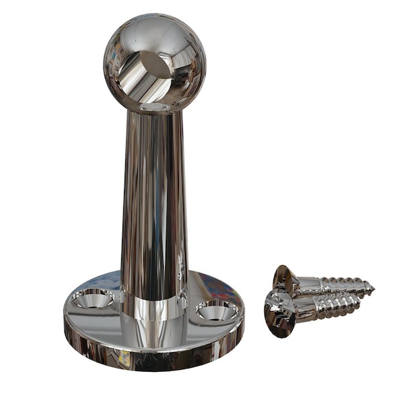 Designs Of Distinction Gallery Rail End Post - Chrome - 01HC9003CR1