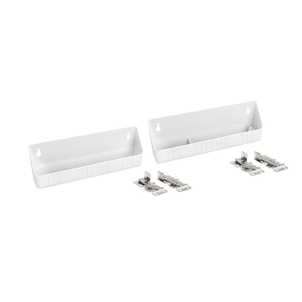 Rev-A-Shelf Polystyrene, White, 11 in W, 3.81 in H, 2.13 in D, 2.13 in L, White - 6572-11-11-52