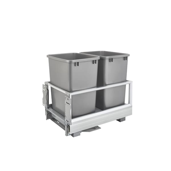 Rev-A-Shelf Aluminum, Silver, 14.29 in W, 19.5 in H, 22 in D, 22 in L, Silver - 5149-18DM-217