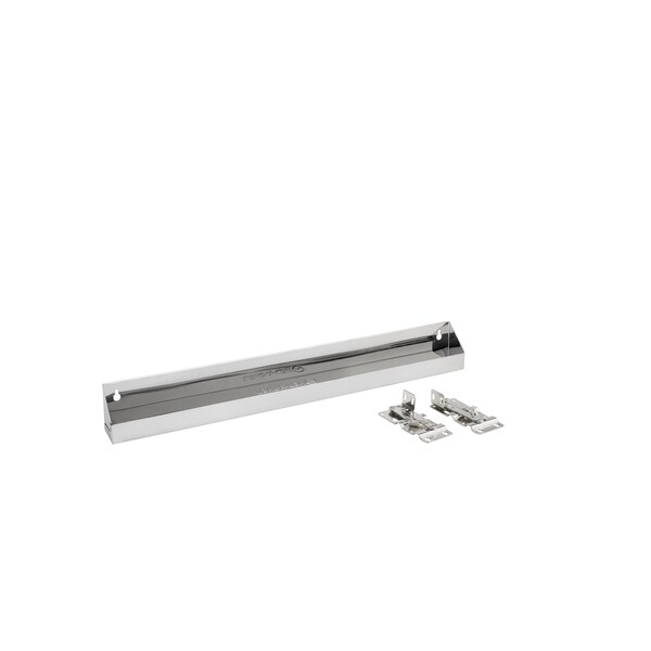 Rev-A-Shelf Stainless Steel, Silver, 25 in W, 3 in H, 2.13 in D, 2.13 in L, Silver - 6581-25-52