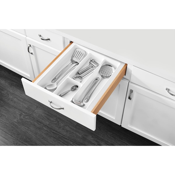 Rev-A-Shelf Polystyrene, White, 17.5 in W, 2.38 in H, 21.25 in D, 21.25 in L, White - UT-15W-52